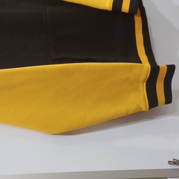 Dogg Supply by Snoop Dogg black/gold Varsity Bomber style Hoodie - Picture 7 of 12